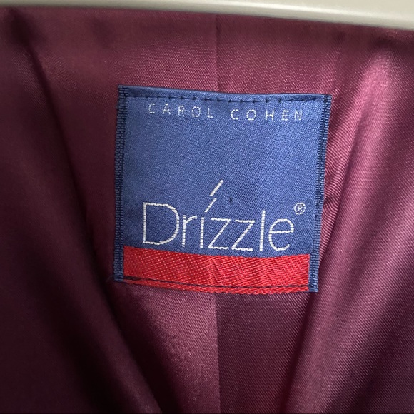 Carol Cohen Drizzle Vintage velour trench coat - Picture 4 of 12